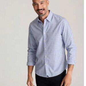 UnTUCKit Wrinkle-Free Durif Shirt Navy & White Check Mens XL NEW W TAGS